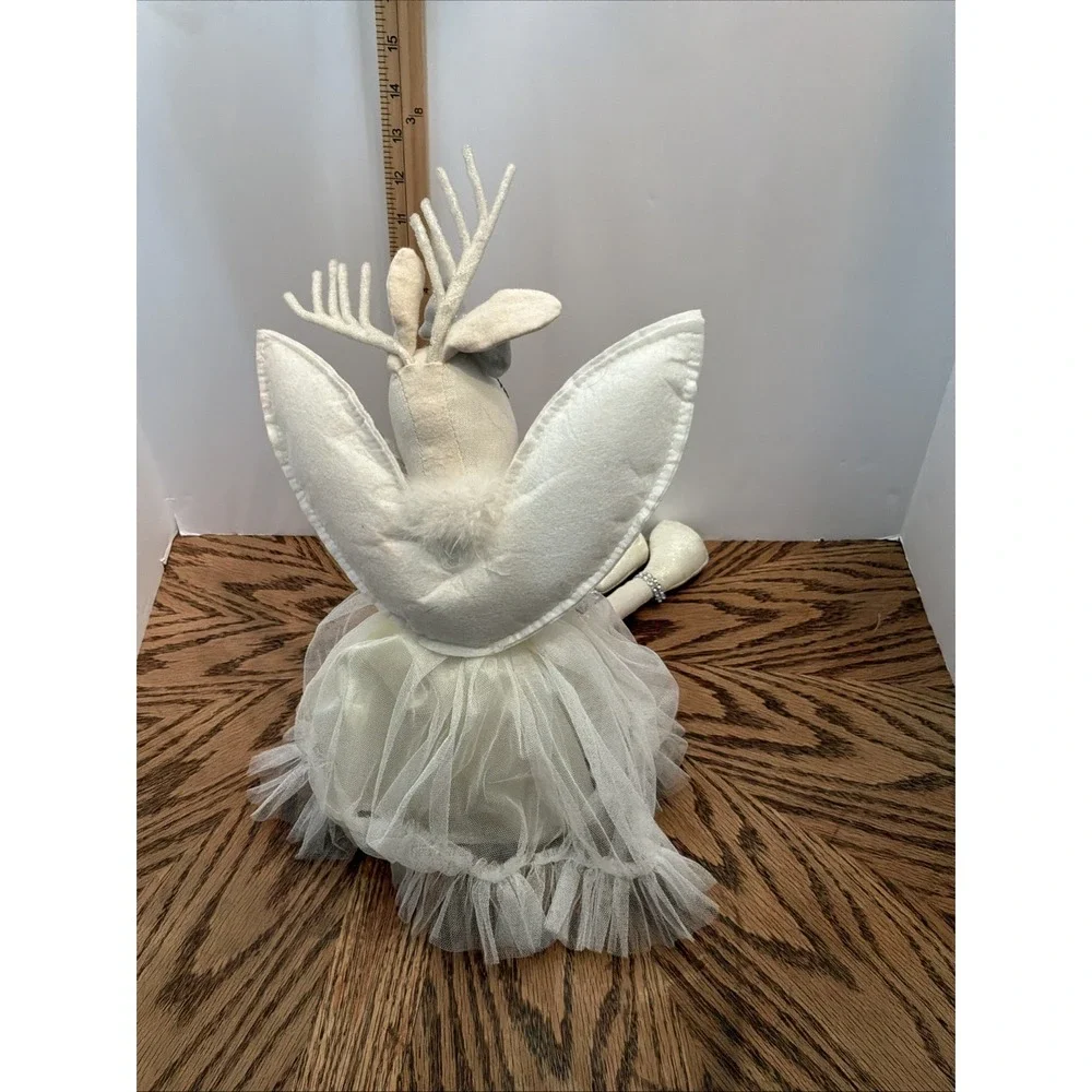 Weighted Sitting Holiday Angel‎ Deer Plush Christmas Decor